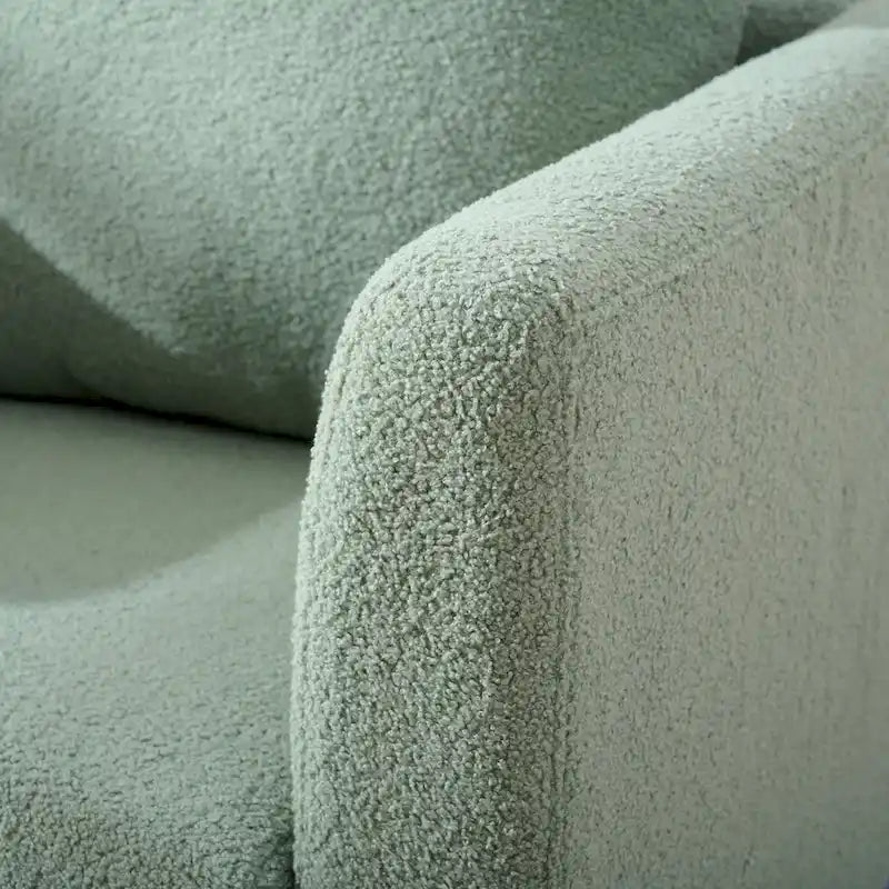 Green 26.77 Upholstered Arm Chair with Solid Wood Legs