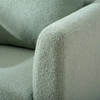 Green 26.77 Upholstered Arm Chair with Solid Wood Legs