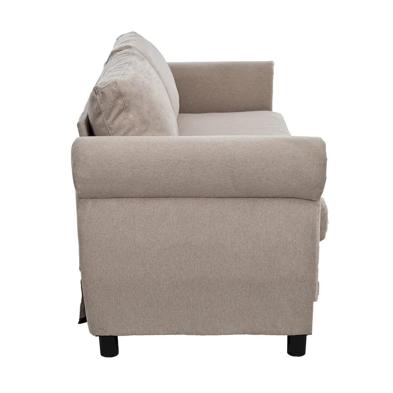 80.7 Pull-Out Sleeper Sofa Bed with Foam Mattress