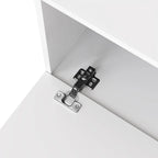 TV Stand with 2 Cabinets and Open Storage Compartment