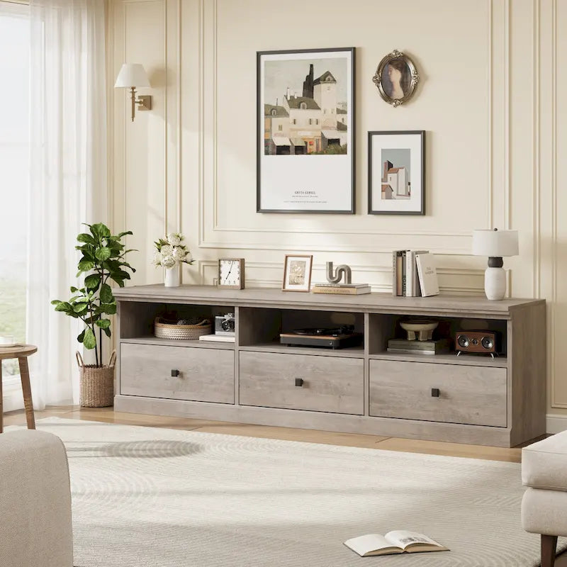 TV Stand for 75 Inch TV, Entertainment Center with Storage Drawer - 65 inches