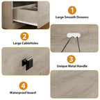 TV Stand for 75 Inch TV, Entertainment Center with Storage Drawer - 65 inches