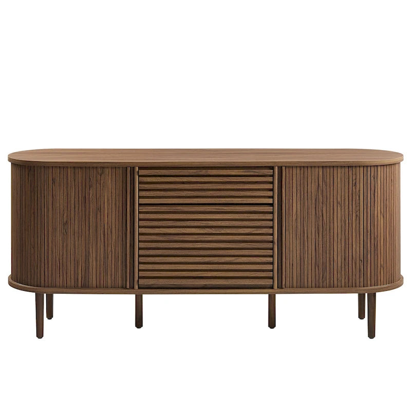 Harlan 67 Fluted Oval Sideboard Cabinet