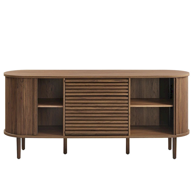 Harlan 67 Fluted Oval Sideboard Cabinet