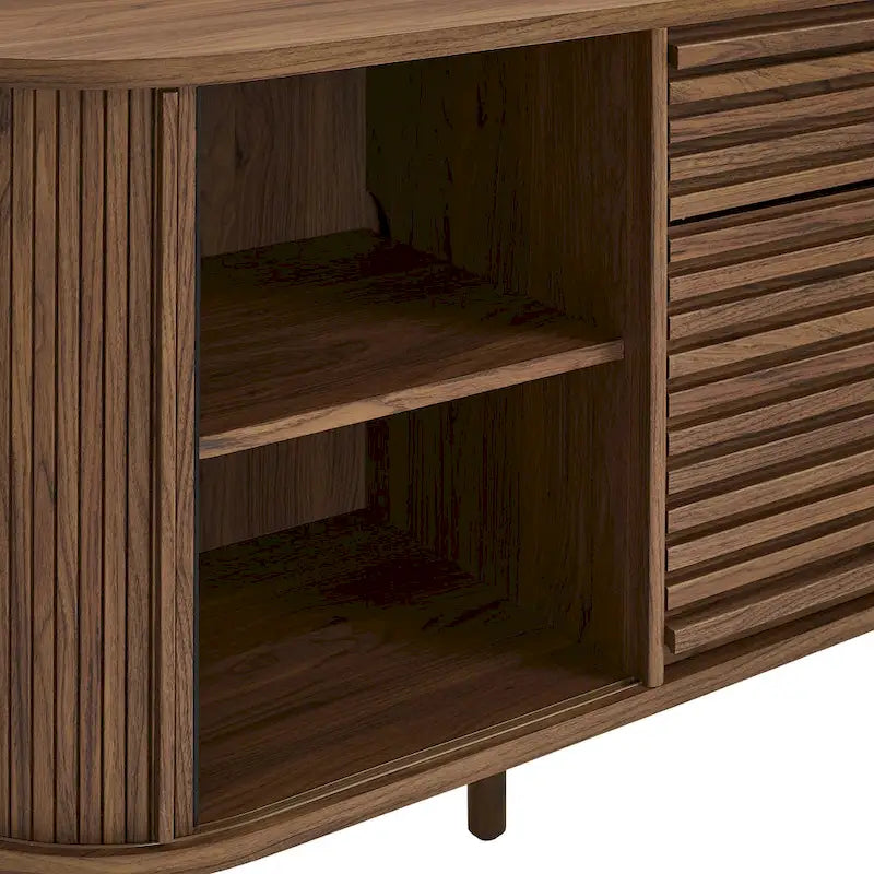 Harlan 67 Fluted Oval Sideboard Cabinet