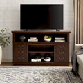 Traditional Rustic Farmhouse TV Stand with 6 Drawer, 4 Storage Shelf and Cable Management For Living Room Bedroom