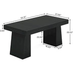 55-Inch Dining Table for 4-6, Rectangular Dining Room Table with Sturdy Legs
