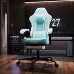 Gaming Chair, Ergonomic Computer Chair Height Adjustable Swivel Video Game Chair for Adults, 300lb Max