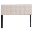 Full/Queen Size Headboard Linen Fabric Upholstered Button Tufted