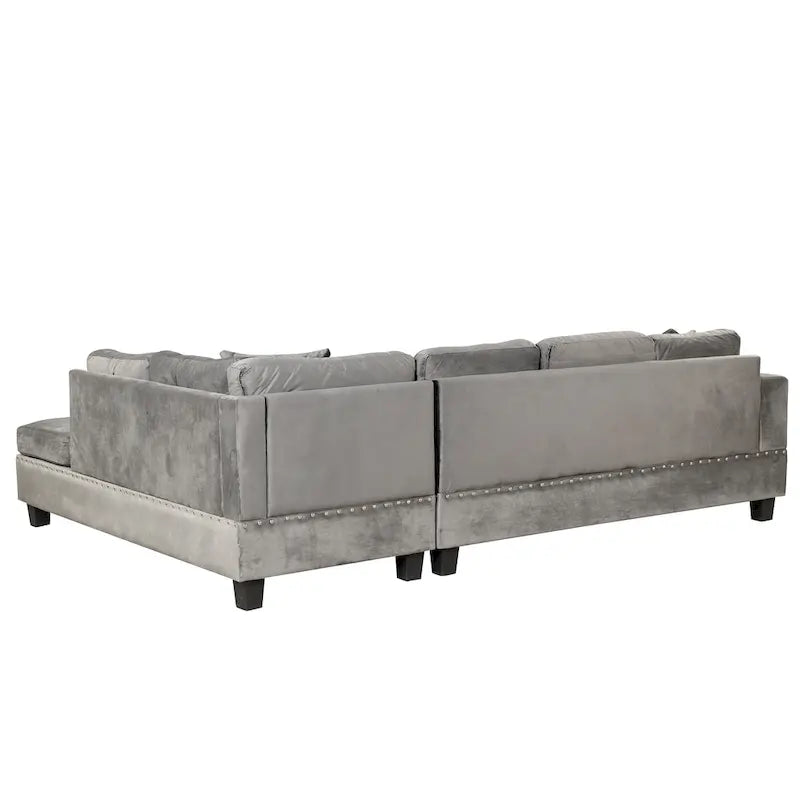 105 L-Shaped 7-Seater Modern Sofa with Storage Ottoman