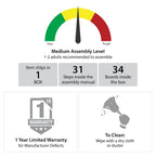 Avenue Greene Leeds TV Stand for TVs up to 60