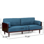 Sofia Upholstered 3-seater Sofa by Christopher Knight Home