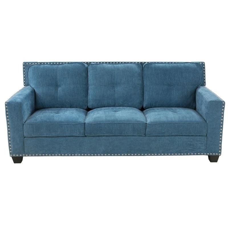 Gliden Modern Linen Fabric Sofa with Solid Wood Frame
