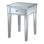 Gold Coast Mirrored 1 Drawer End Table