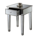 Gold Coast Mirrored 1 Drawer End Table