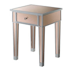 Gold Coast Mirrored 1 Drawer End Table
