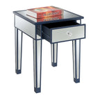 Gold Coast Mirrored 1 Drawer End Table