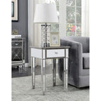 Gold Coast Mirrored 1 Drawer End Table