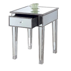 Gold Coast Mirrored 1 Drawer End Table