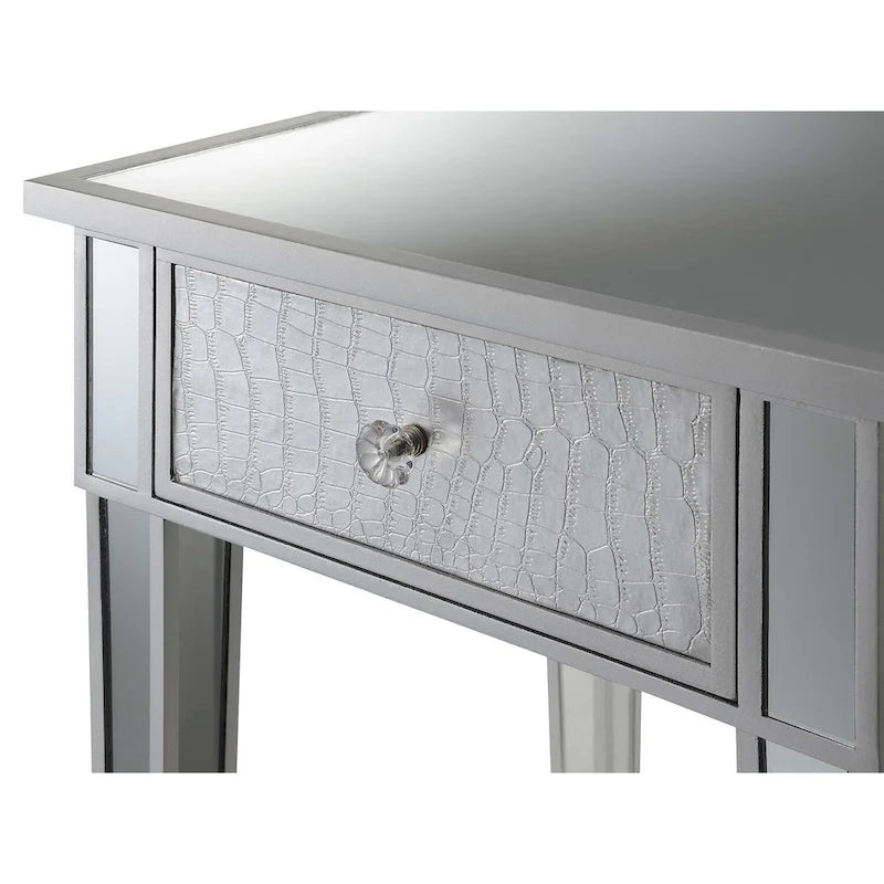 Gold Coast Mirrored 1 Drawer End Table