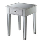 Gold Coast Mirrored 1 Drawer End Table