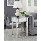 Gold Coast Mirrored 1 Drawer End Table