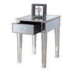 Gold Coast Mirrored 1 Drawer End Table