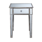 Gold Coast Mirrored 1 Drawer End Table