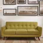 Grace Rainbeau Linen Upholstered Tufted Mid-century Sofa