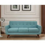 Grace Rainbeau Linen Upholstered Tufted Mid-century Sofa