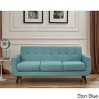 Grace Rainbeau Linen Upholstered Tufted Mid-century Sofa