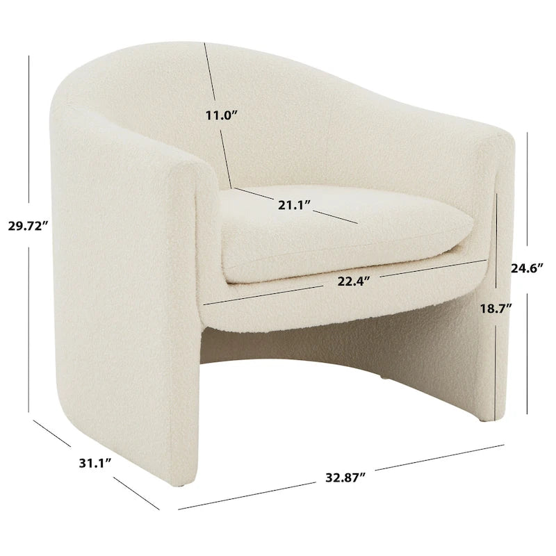 Upholstered Accent Chair - 33 IN W x 31 IN D x 30 IN H
