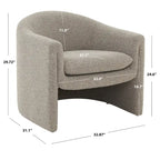 Upholstered Accent Chair - 33 IN W x 31 IN D x 30 IN H