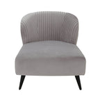 Maliah Pleated Velvet Upholstered Chaise