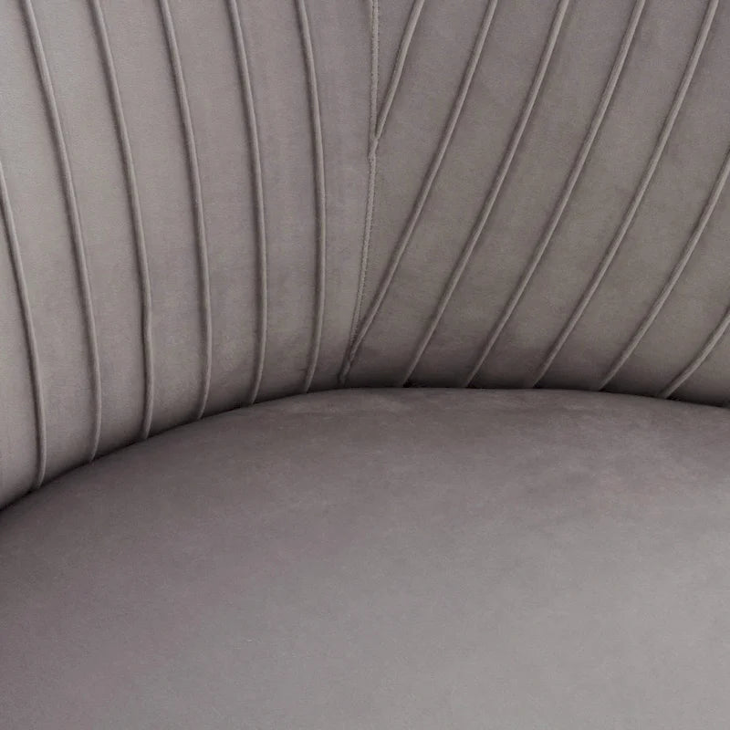 Maliah Pleated Velvet Upholstered Chaise