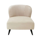 Maliah Pleated Velvet Upholstered Chaise