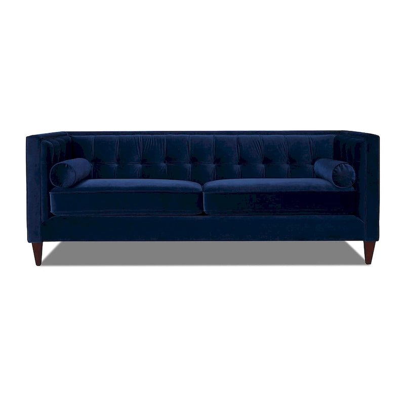 Jack 84 Modern Upholstered Tufted Tuxedo Sofa