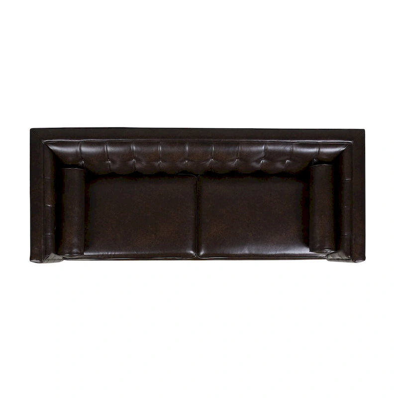 Jack 84 Modern Upholstered Tufted Tuxedo Sofa