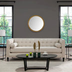 Jack 84 Modern Upholstered Tufted Tuxedo Sofa