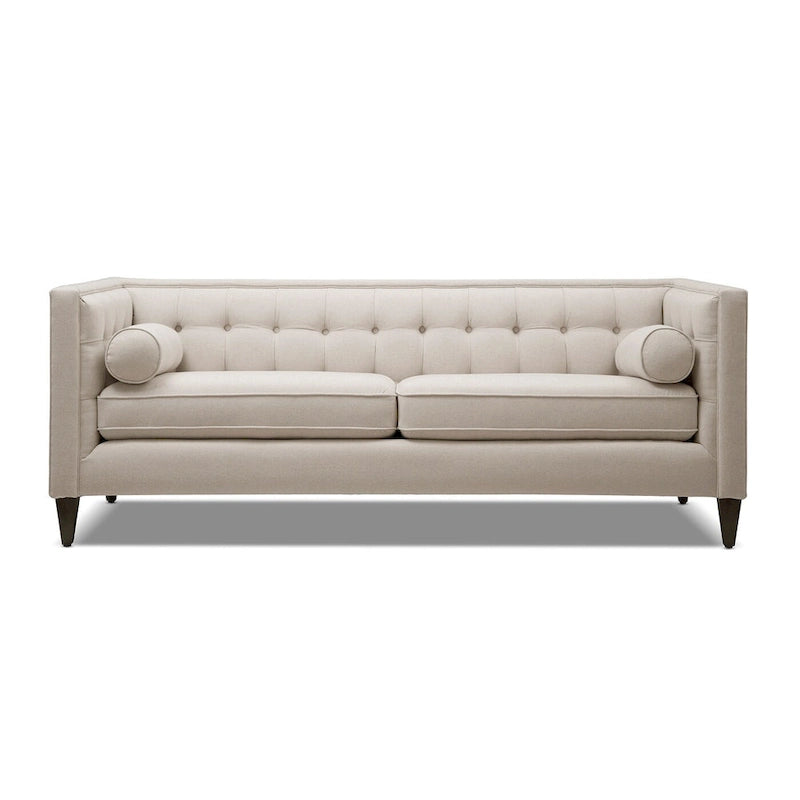 Jack 84 Modern Upholstered Tufted Tuxedo Sofa