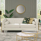 Jack 84 Modern Upholstered Tufted Tuxedo Sofa