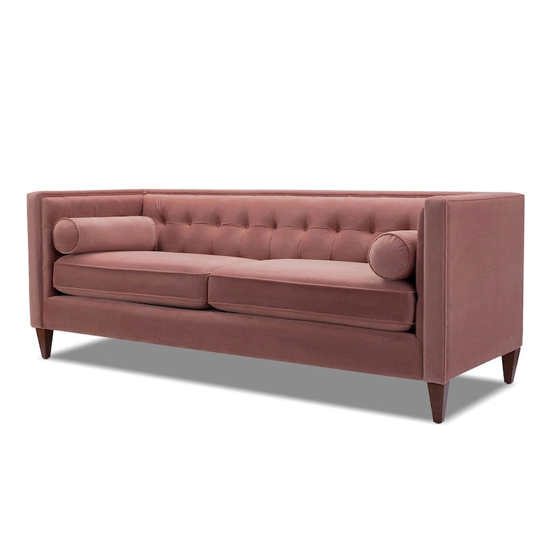 Jack 84 Modern Upholstered Tufted Tuxedo Sofa
