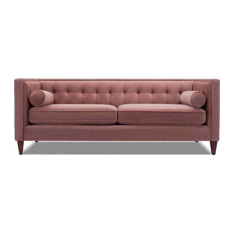 Jack 84 Modern Upholstered Tufted Tuxedo Sofa
