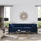 Jack 84 Modern Upholstered Tufted Tuxedo Sofa