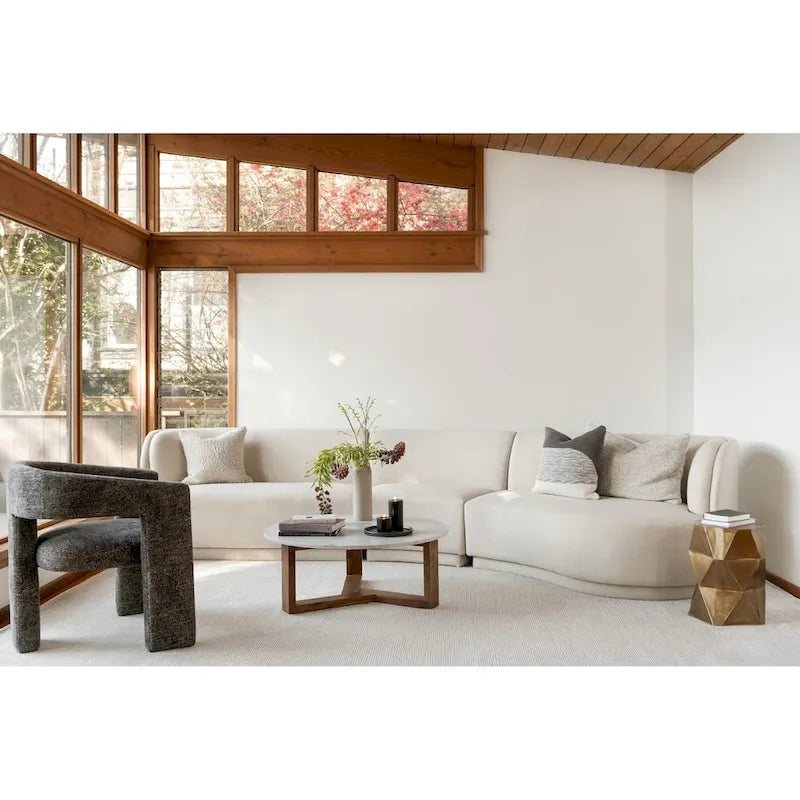 Aurelle Home Yanelli Modern 2-seat Left Sofa