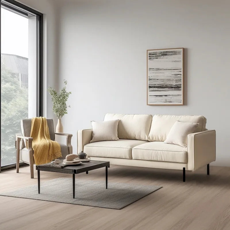 Barbett 70 Linen Square Arm Sofa