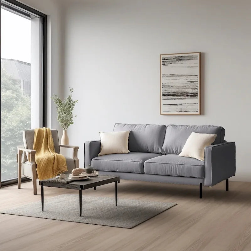 Barbett 70 Linen Square Arm Sofa