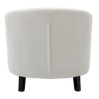 Contemporary PU Leather Club Chair with Recessed Arms and Nailhead Trim