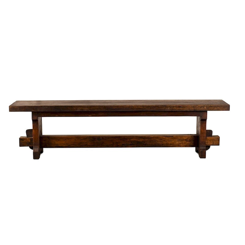 Handmade Solid Reclaimed Barn Wood Bench for Indoor 54 or 72 Width