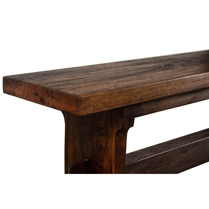 Handmade Solid Reclaimed Barn Wood Bench for Indoor 54 or 72 Width